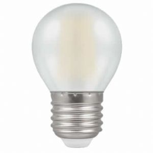 LED Round Filament Clear • 6.5W • 2700K • ES-E27 • Stock Code: 12806