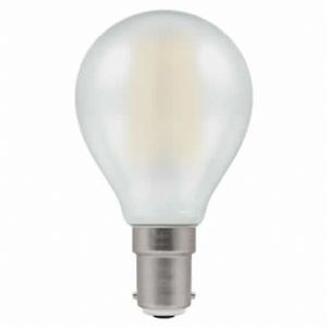 LED Round Filament Clear • Dimmable • 5W • 2700K • SBC-B15d - Stock code 7222
