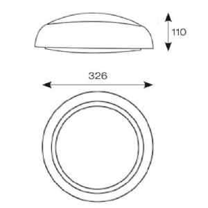 Ansell DISCO LED CCT - 12W COOL WHITE/WARM WHITE