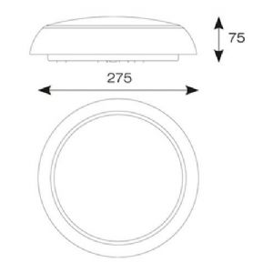 ANSELL DISCO SLIM LED CCT - 7W COOL WHITE/WARM WHITE