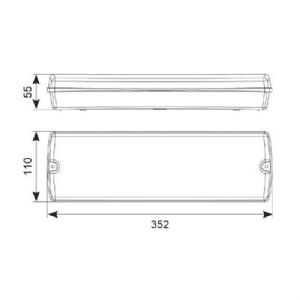 GUARDIAN LED BULKHEAD MAINTAINED / NON-MAINTAINED 3W WHITE