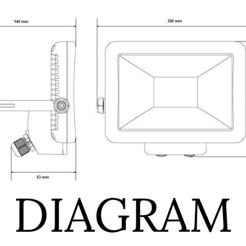 20W LED Professional Rewirable Floodlight