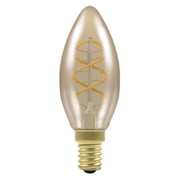 LED Candle Spiral Filament Antique • Dimmable • 2.5W • 2200K • SES-E14 • Stock Code: 10642