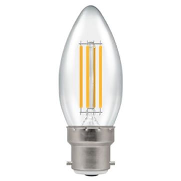 LED Candle • Filament Clear • 6.5W • 2700K • BC-B22d • Stock Code: 12769