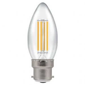LED Candle • Filament Clear • 6.5W • 2700K • BC-B22d • Stock Code: 12769