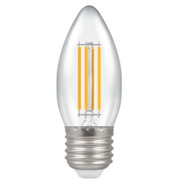 LED Candle Filament Clear • 6.5W • 2700K • ES-E27 • Stock Code: 12776