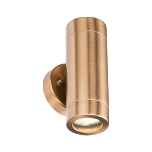 230V IP65 GU10 2 x 35W Up & Down Wall Light - Copper Colour Code: WALL2LC