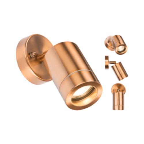 230V IP65 GU10 35W Adjustable Wall Light - Copper Colour Code: WALL3LC