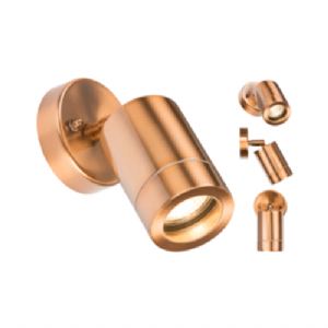 Browse 230V IP65 GU10 35W Adjustable Wall Light - Copper Colour Code: WALL3LC