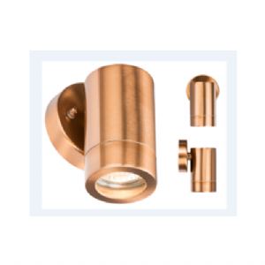 Browse 230V IP65 GU10 35W Fixed Wall Light - Copper Colour Code: WALL1LC