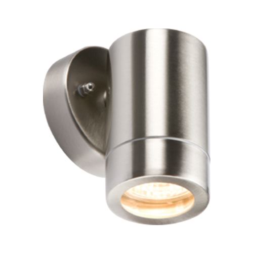 230V IP65 Lightweight Stainless Steel Fixed GU10 35W Fitting Code: WALL1L