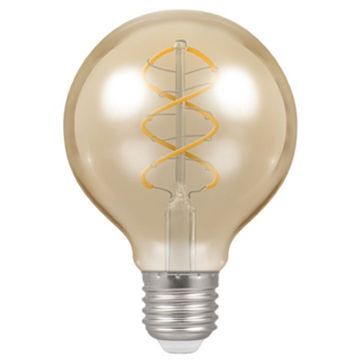 LED G80 Spiral Filament Antique • Dimmable • 6W • 2200K • ES-E27 • Stock Code: 6621