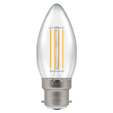 LED Candle Filament Clear • Dimmable • 5W • 2700K • BC-B22d • Stock Code: 7130