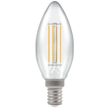 LED Candle Filament Clear • Dimmable • 5W • 2700K • SES-E14 • Stock Code: 7161