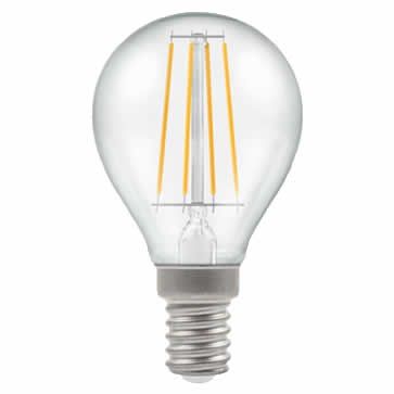LED Round Filament Clear • Dimmable • 5W • 2700K • SES-E14 • Stock Code: 7246