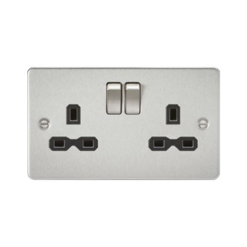 Brushed Chrome Flat Plate