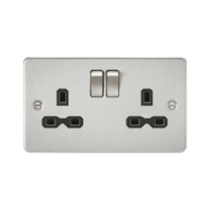 Browse Brushed Chrome Flat Plate