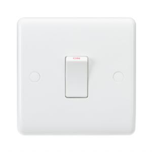 Browse Curved Edge White Plastic 20A Switches