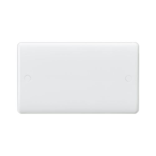 Curved Edge White Plastic Blank Plates