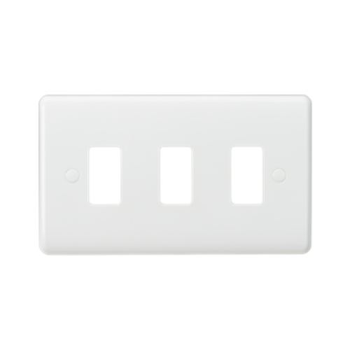 Curved Edge White Plastic Grid
