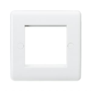 Browse Curved Edge White Plastic Modular Faceplates
