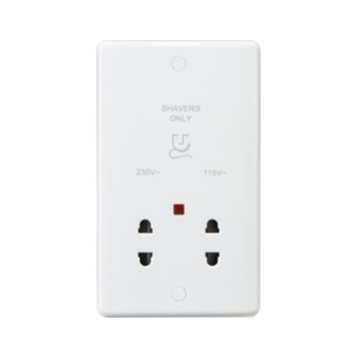 Curved Edge White Plastic Other Sockets
