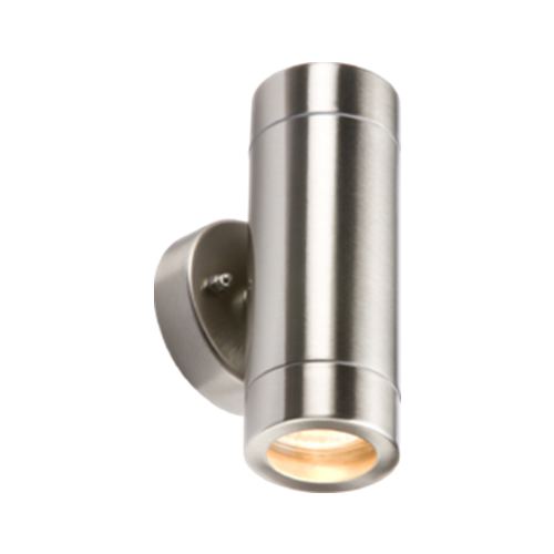IP65 Lightweight Stainless Steel Up and Down Light GU10 Code: WALL2L