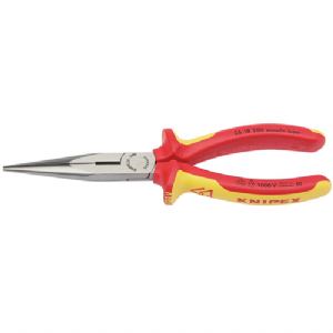 Browse Knipex 26 18 200UKSBE VDE Fully Insulated Long Nose Pliers, 200mm