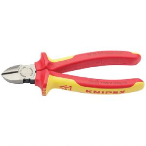 Browse Knipex 70 08 160UKSBE VDE Fully Insulated Diagonal Side Cutters, 160mm