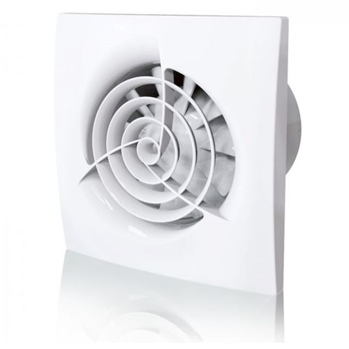 Quiet Bathroom Extractor Fan with Timer Blauberg Trio Powerful Wall & Ceiling Mounted Ventilator